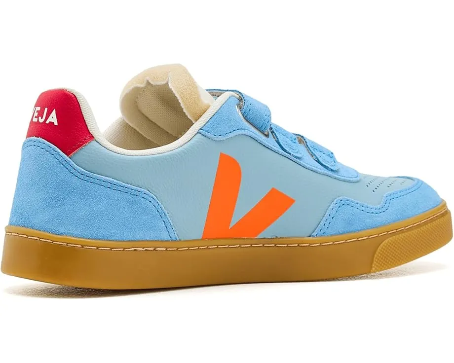 Кроссовки VEJA Kids Small V-90 на липучке с кожаным верхом