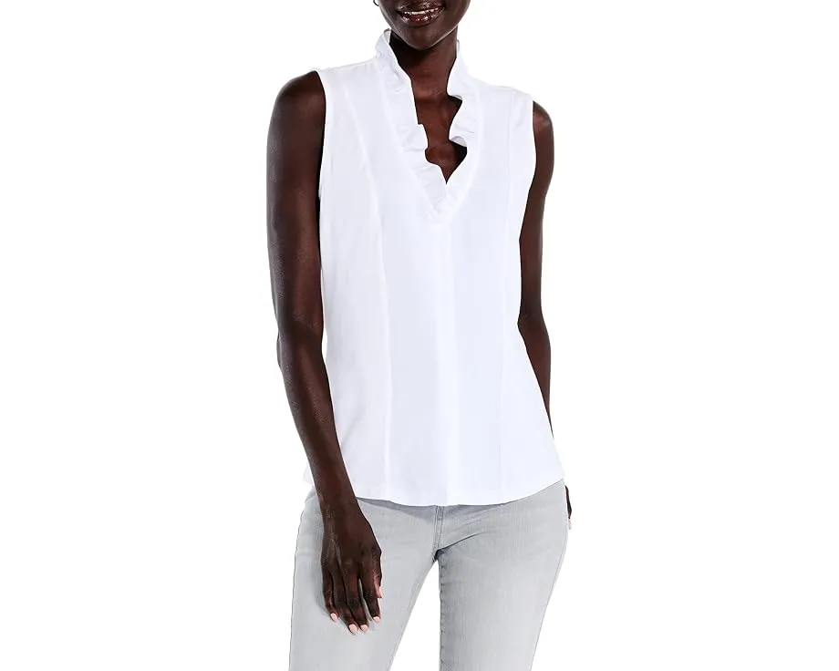 Топ NIC+ZOE Ruffled Around с V-образным вырезом и рюшами