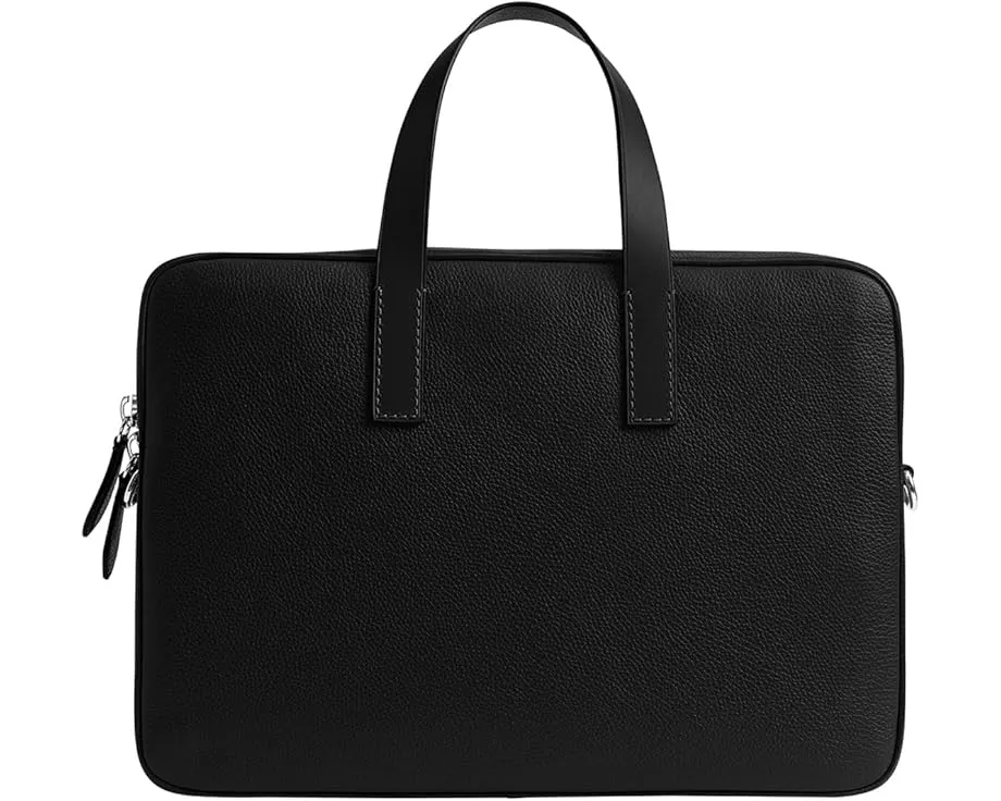 Портфель COACH Carlyle Brief Bag из полированной кожи с отделением для ноутбука