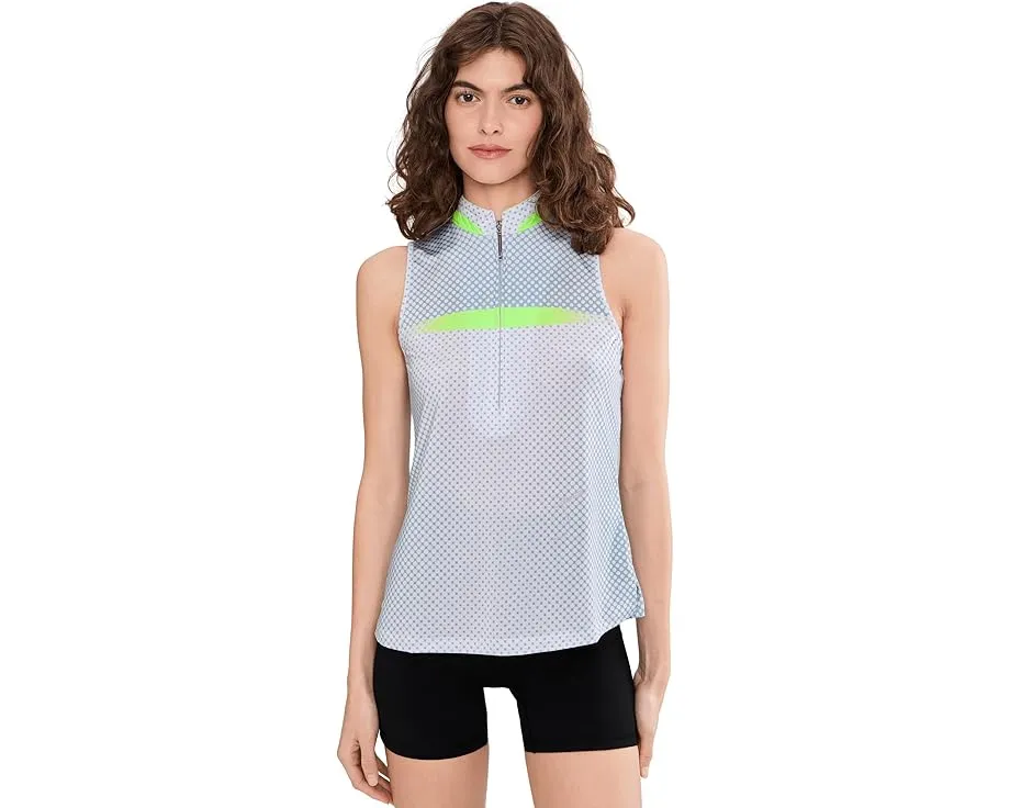 Jamie Sadock Топ без рукавов с принтом Optic Dot и молнией