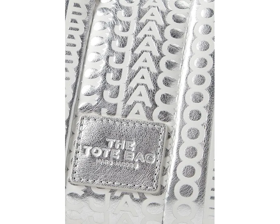 Металлическая сумка-тоут Marc Jacobs The Monogram Metallic Leather Crossbody Tote Bag