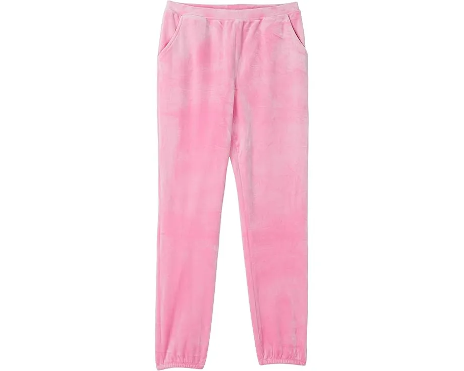 Брюки Lilly Pulitzer Kids Mini Mallie Velour из велюра с карманами и средней посадкой