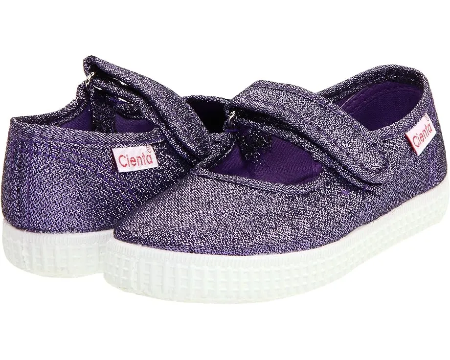 Детские туфельки Cienta Kids 56013 в стиле Мэри Джейн с блестками
