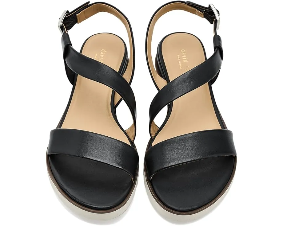 Сандалии Islander на клиновидном каблуке с регулируемой пряжкой David Tate