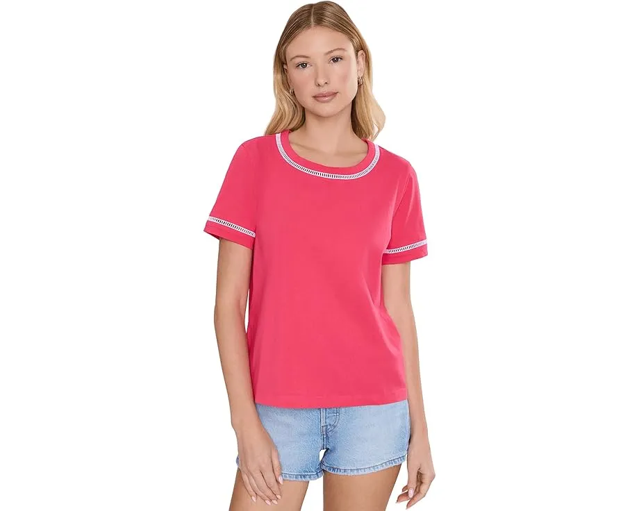 Топ Clairmont Ladder Lace Knit от Lilly Pulitzer с вставками из кружева и каре
