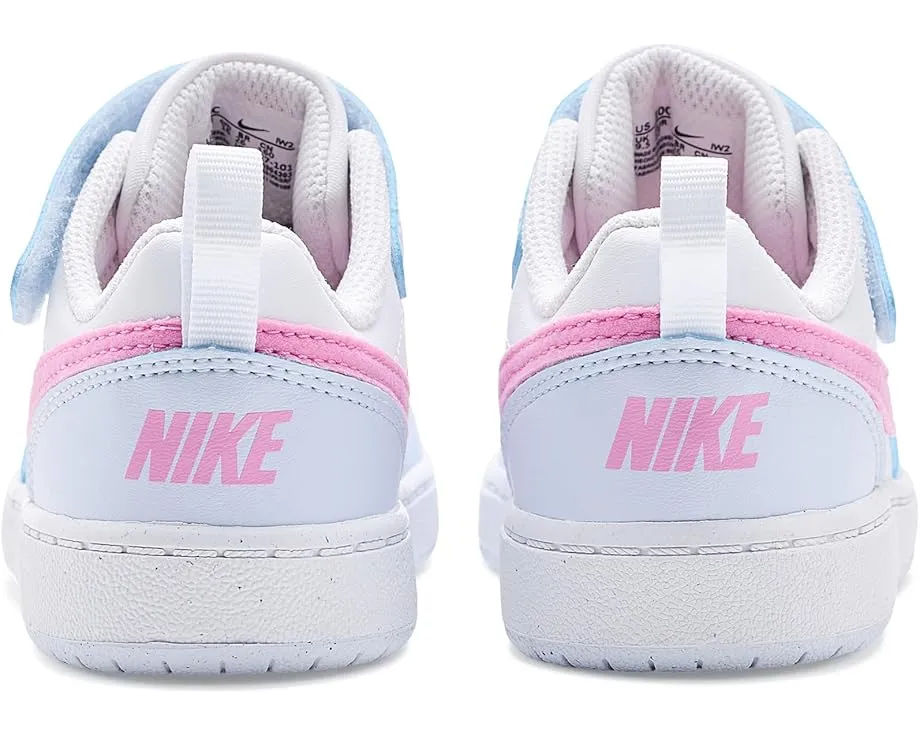 Кроссовки Nike Kids Court Borough Low Essential+ для малышей с липучкой и водоотталкивающей пропиткой
