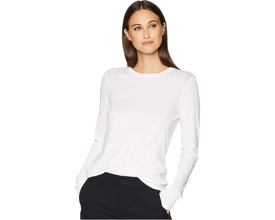 Футболка Essential Long Sleeve Jersey Crews от Vince с длинным рукавом