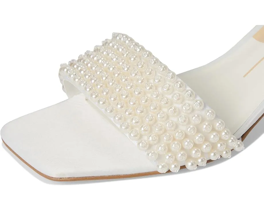 Dolce Vita Rexa Pearl босоножки из атласа с жемчужным декором