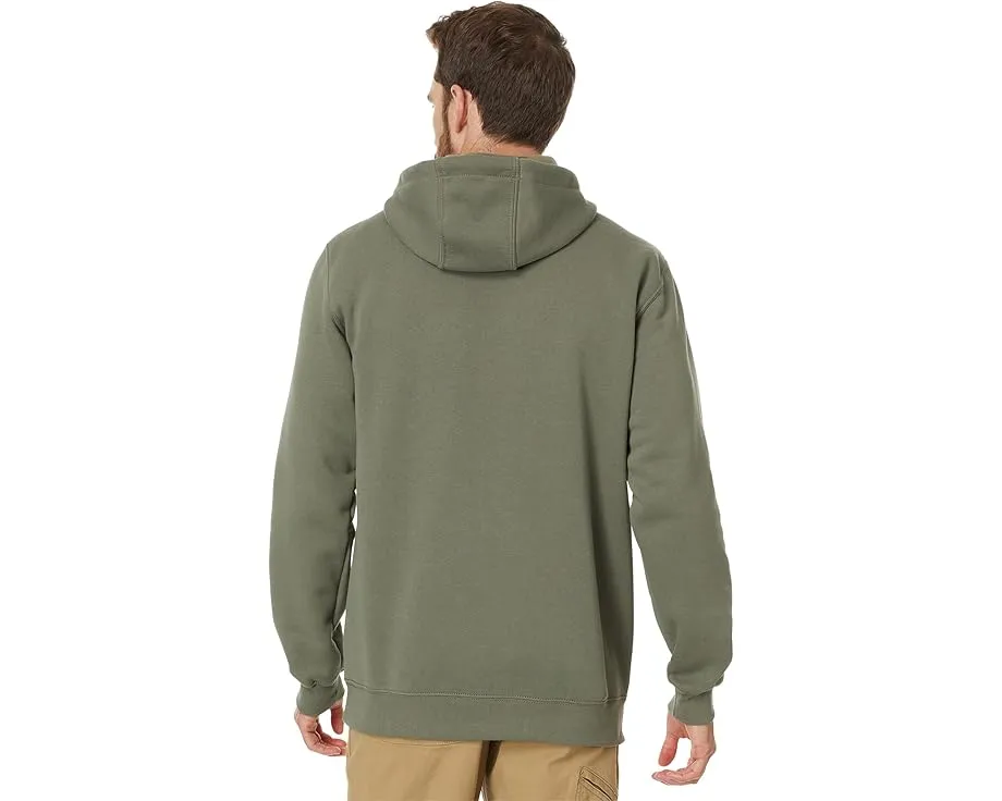 Толстовка Carhartt Loose Fit Midweight с логотипом на рукаве и капюшоном