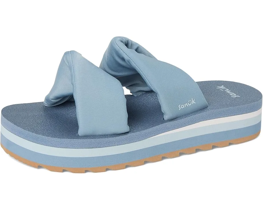 Сандалии Sanuk Yoga Twist-n-slide с платформой и стегаными ремнями на удобной стельке из пеноматериала
