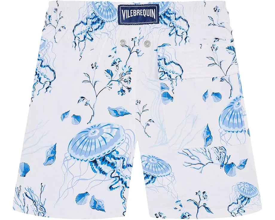 Детские плавки Vilebrequin Kids с принтом медуз и ракушек
