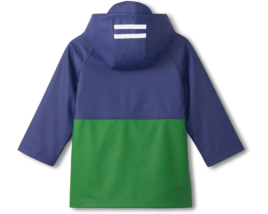 Непромокаемая куртка Hatley Kids Navy and Juniper с регланными рукавами