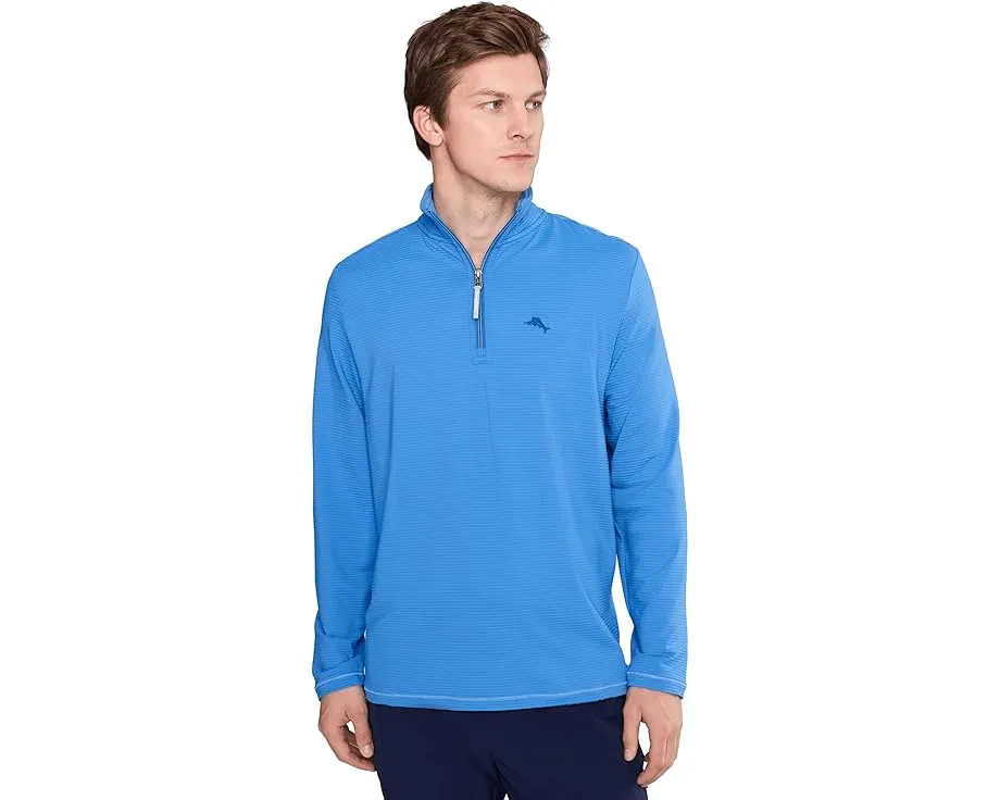 Куртка Tommy Bahama Costa Wave Half Zip с защитой UPF 30 и влагоотведением
