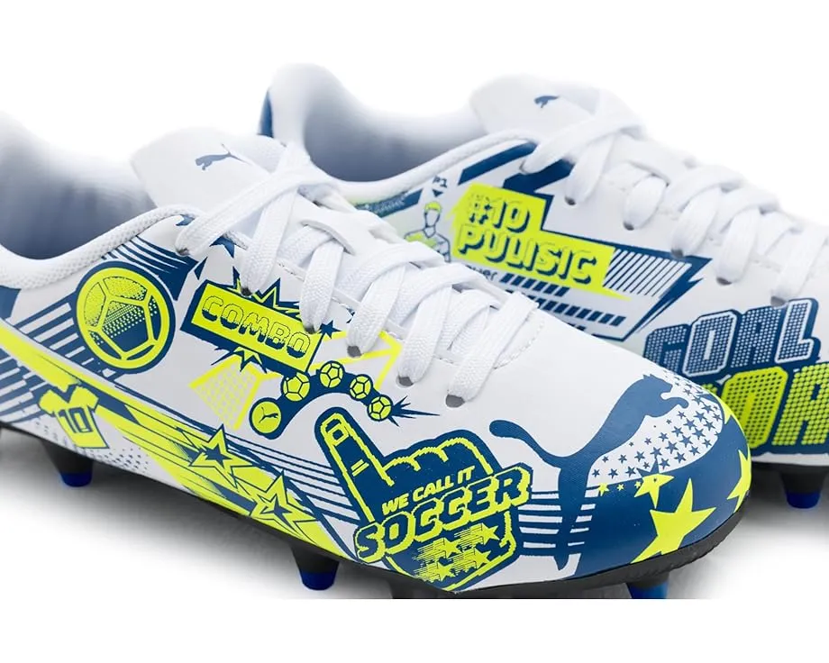 Детские футбольные бутсы PUMA Ultra Pulisic для искусственного покрытия с шипами для подвижности