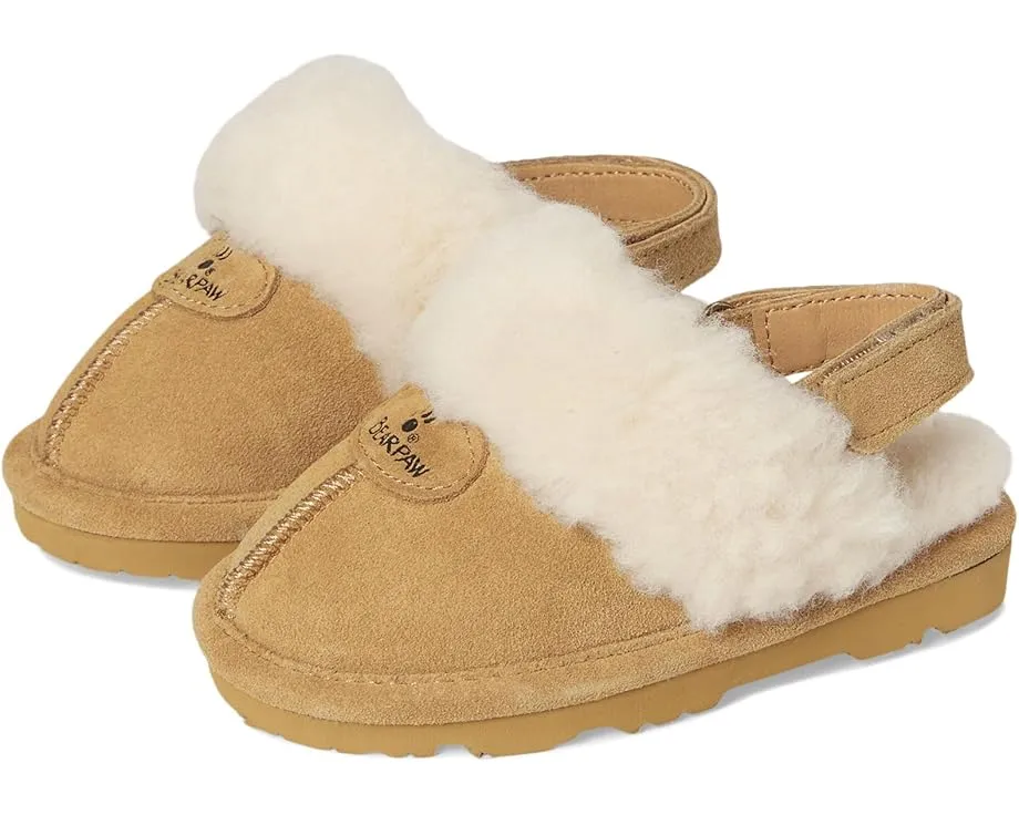 Домашние тапочки Bearpaw Kids Loki с замшевым верхом и подкладкой из смесовой шерсти