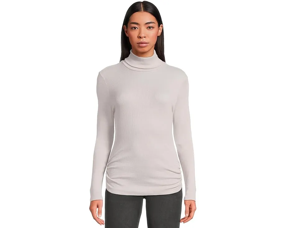 Майка Michael Stars Nessa с воротником водолазкой и рубчиком