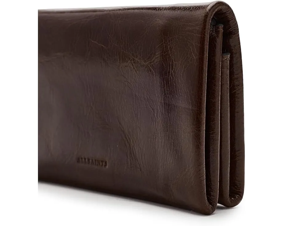 Кошелек AllSaints Harluna из мягкой кожи со множеством слотов