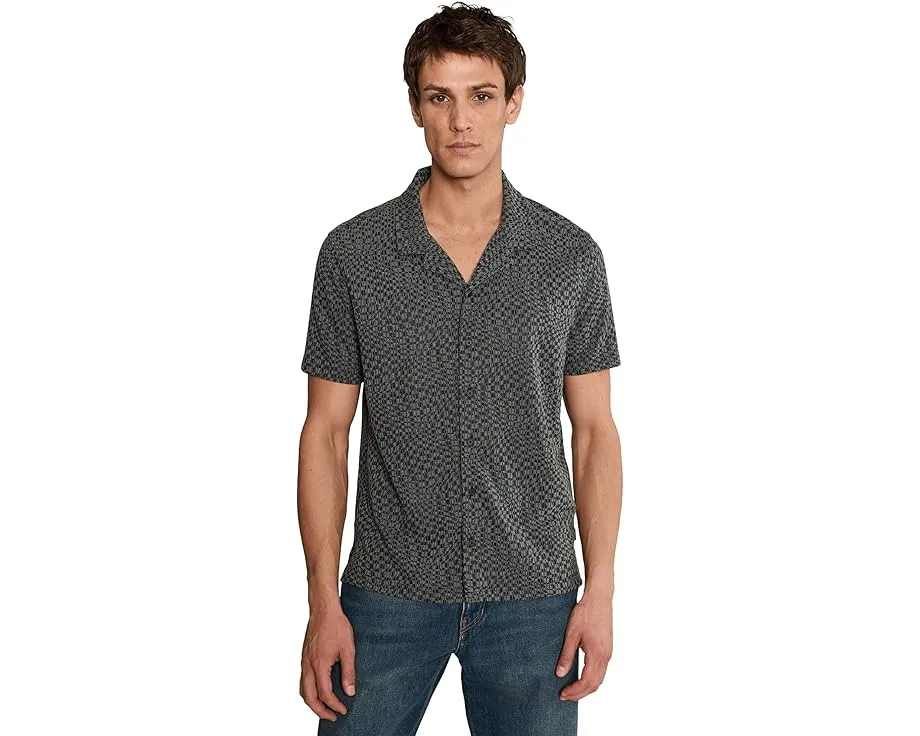 Рубашка John Varvatos Cillian с отложным воротником и короткими рукавами