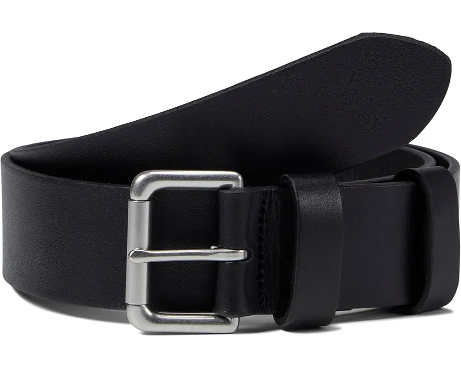 Ремень Polo Ralph Lauren Saddle Patch из коровьей кожи с двойной пряжкой