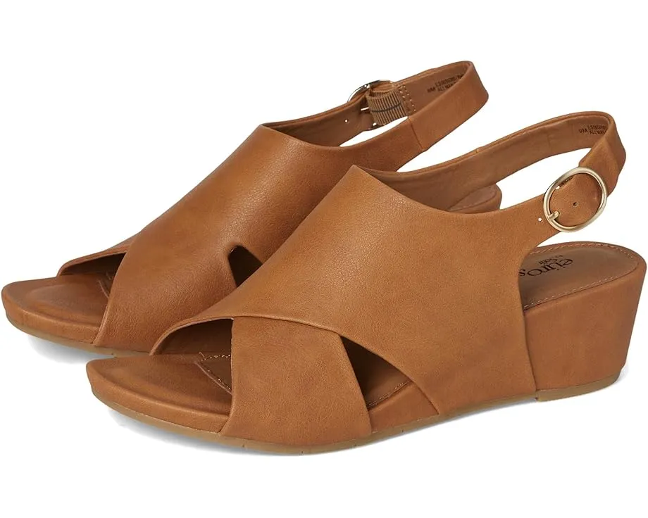 Сандалии EuroSoft Rhonda на клиновидном каблуке с регулируемой пряжкой