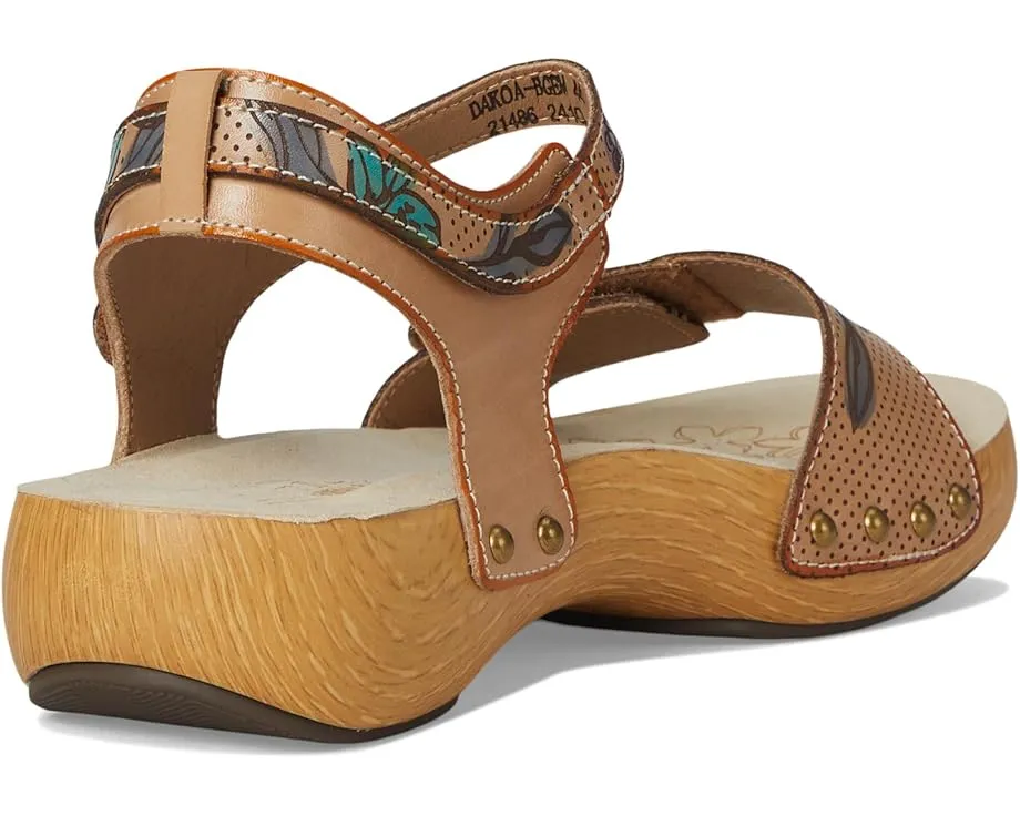 Сандалии Dakoa с круглым носком и регулируемыми ремешками на липучке