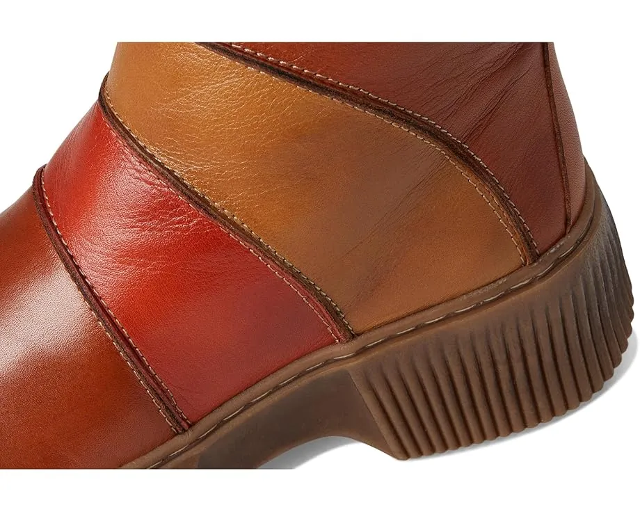 Ботильоны Keeler с цветными блоками и молнией из ультрамягкой кожи