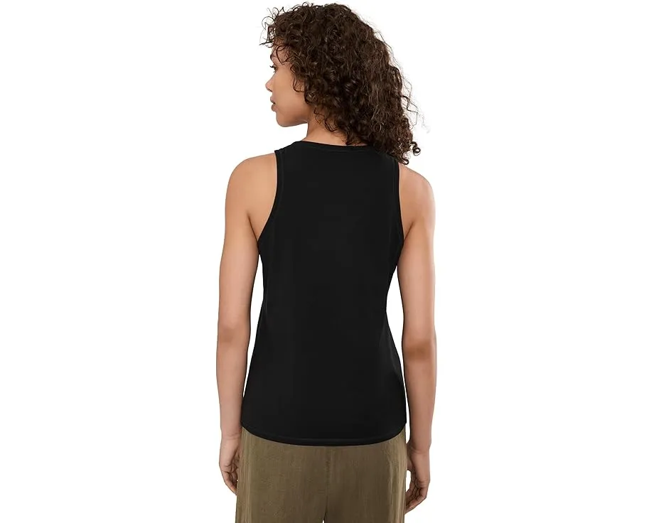 Pima Cotton Stretch Jersey Round Neck Slim Tank
