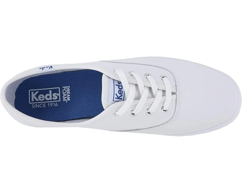 Кожаные кроссовки Keds Champion Leather Lace Up на резиновой подошве