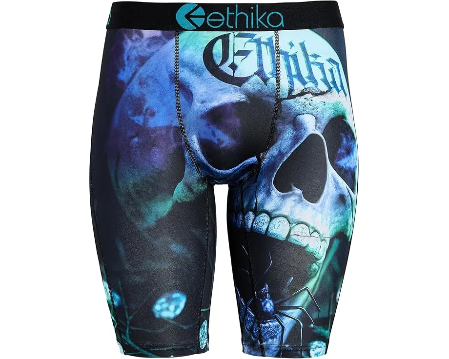Трусы-плавки ethika Death's Treasure с эластичным поясом и принтом