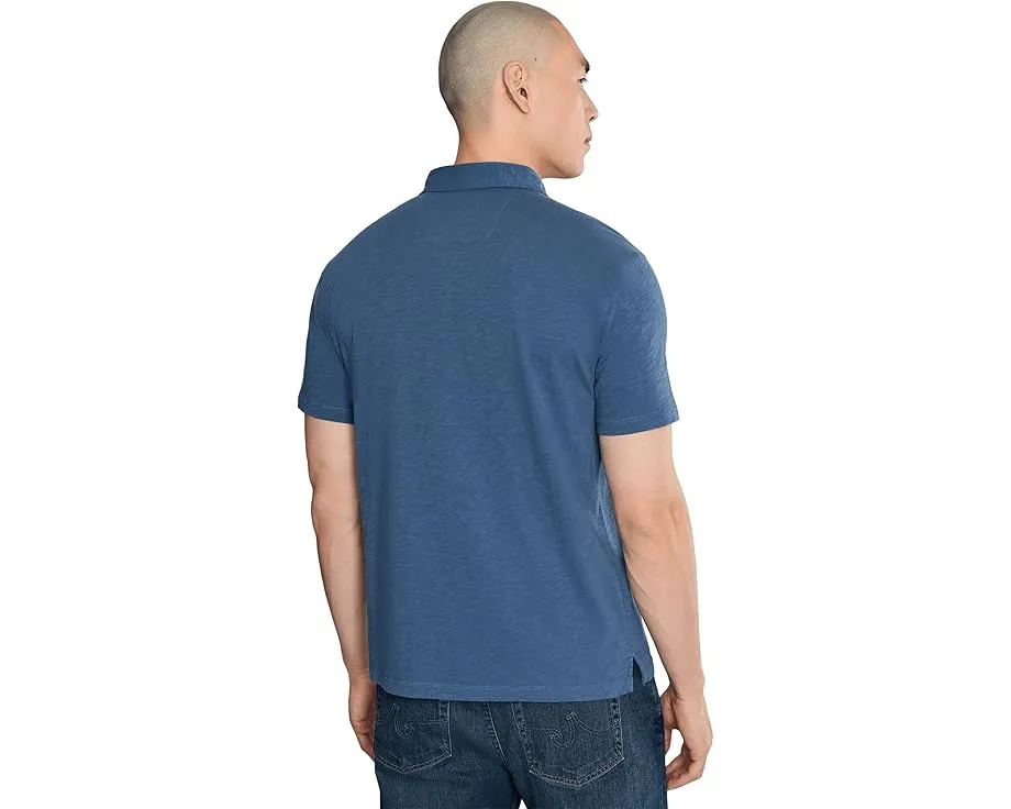 Поло John Varvatos Victor с планкой на трех пуговицах из органического хлопка