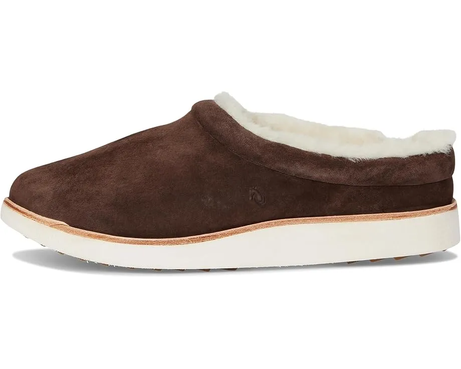 Тапочки-мюли Mani из кожи с шерстяной стелькой OluKai