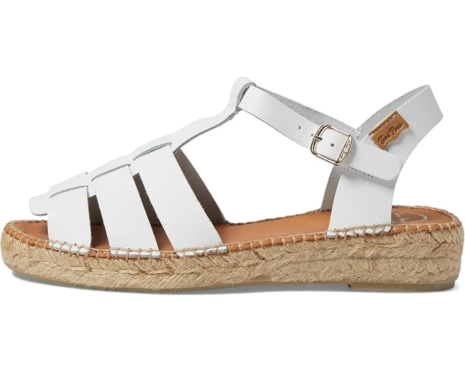 Сандалии Toni Pons Emma на клиновидном каблуке с плетением и регулируемым ремешком