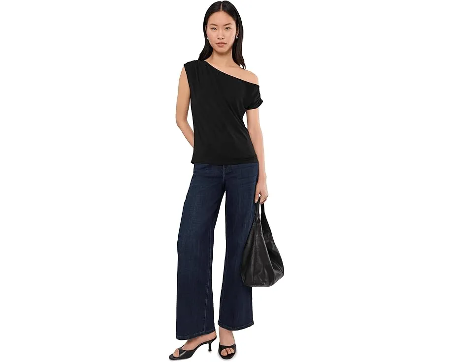 Топ Liverpool Los Angeles с асимметричным вырезом и короткими рукавами