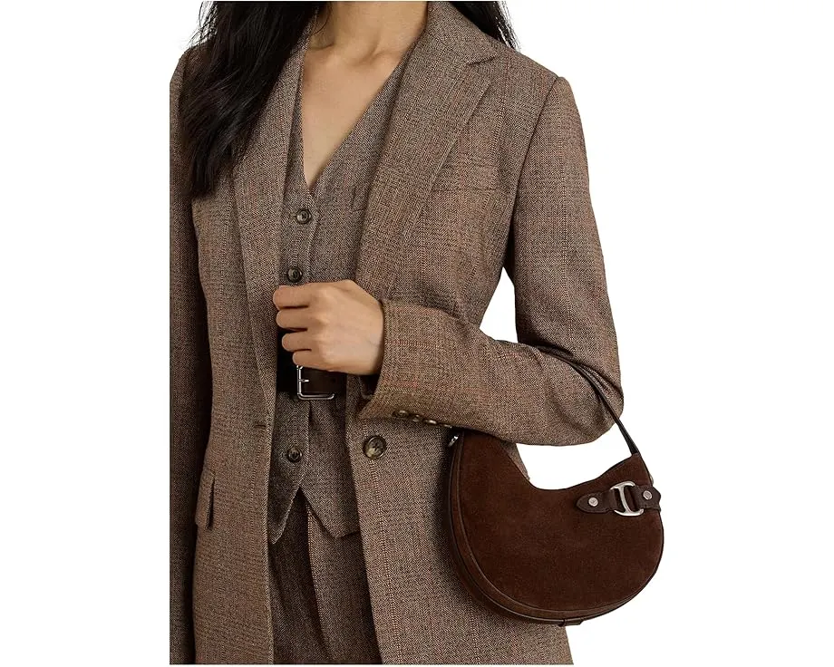 Маленькая сумка-кроссбоди Tasha из замши Lauren Ralph Lauren