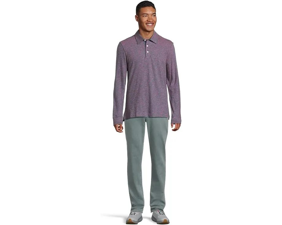 Поло Faherty Long Sleeve Sunwashed из регенеративного хлопка