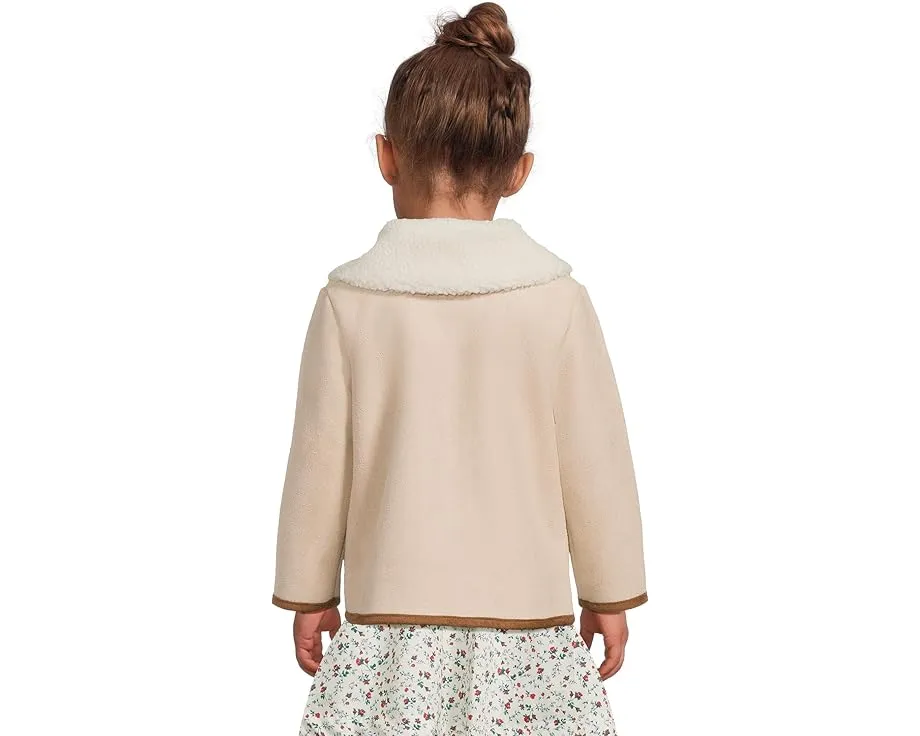 Куртка из сшитого шерпа Janie and Jack для малышей с контрастной отделкой