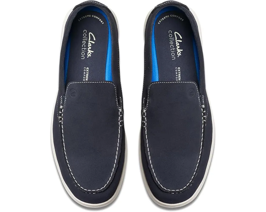 Кроссовки Clarks Flexway Step с замшевым верхом и мокасиновым носком