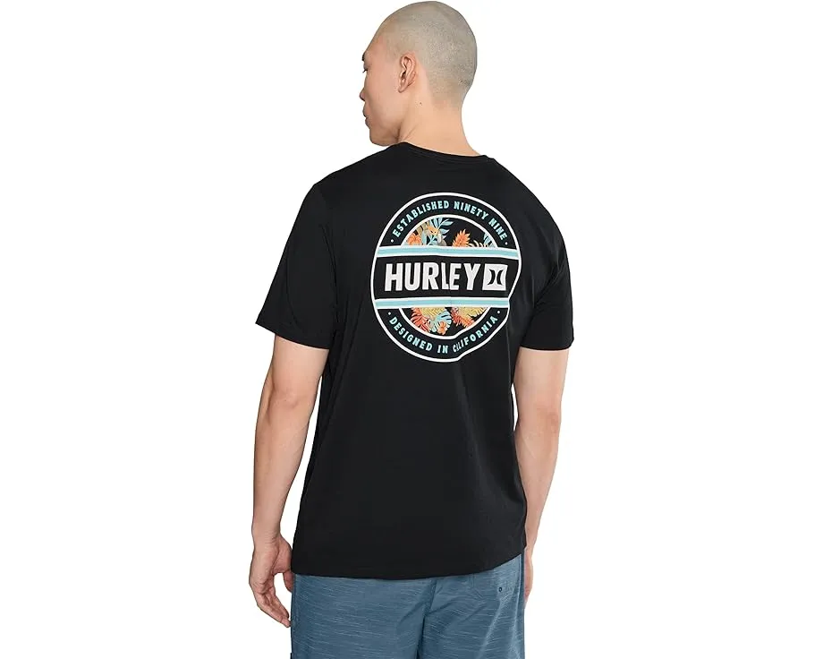 Футболка Hurley Filler Short Sleeve с принтом на груди из хлопка