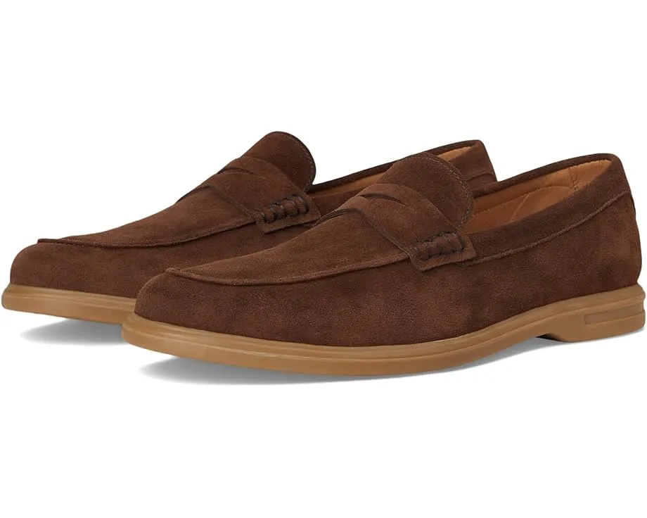 Кожаные лоферы Peter Millar Excursionist Penny с мокасиновым носком