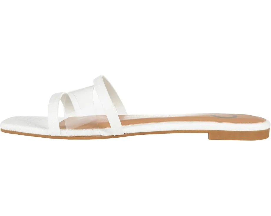 Сандалии Ramira Slide от Journee Collection с прозрачным ремешком и мягкой стелькой