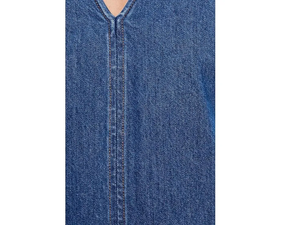 Платье-мини с V-образным вырезом Madewell в оттенке Марина Блю