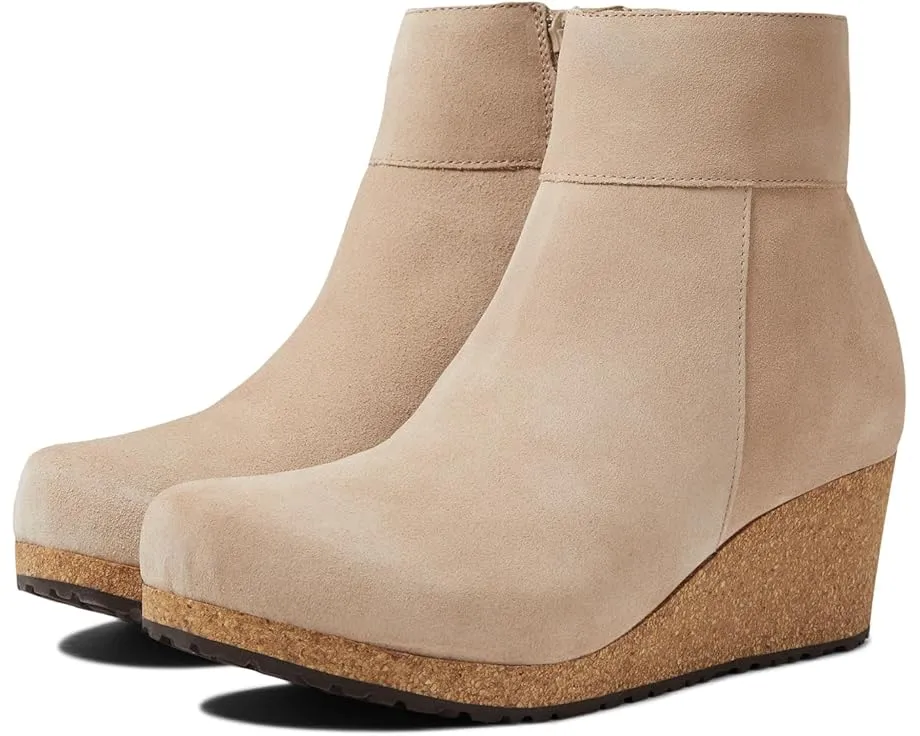 Ботильоны Birkenstock Papillio Ebba на танкетке с кожаным верхом