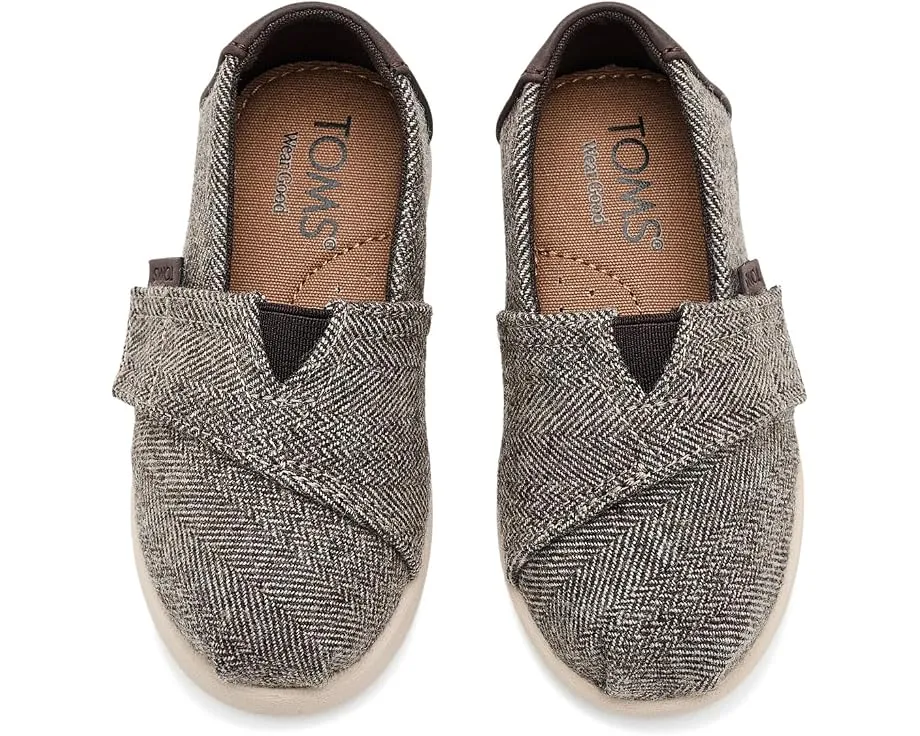 Детские туфли TOMS Alpargata темно коричневые