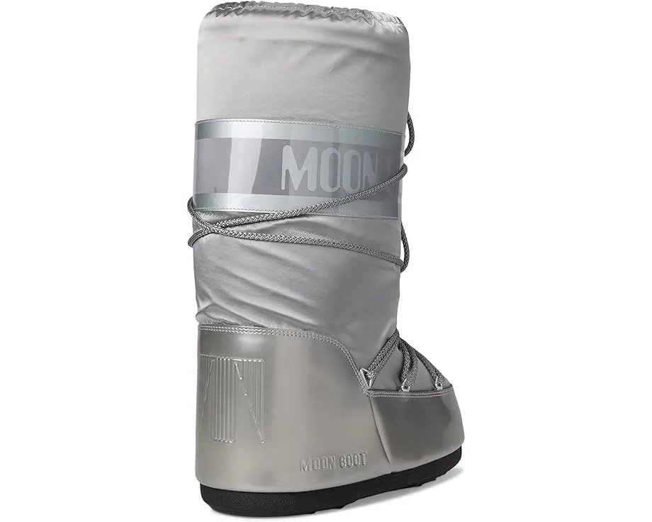 Ботинки MOON BOOT Icon Glance с блестящим атласом и термоизоляцией
