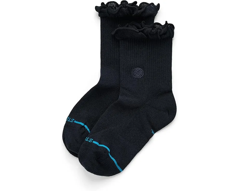 Stance носки Ruffle Icon Quarter с рюшами черные