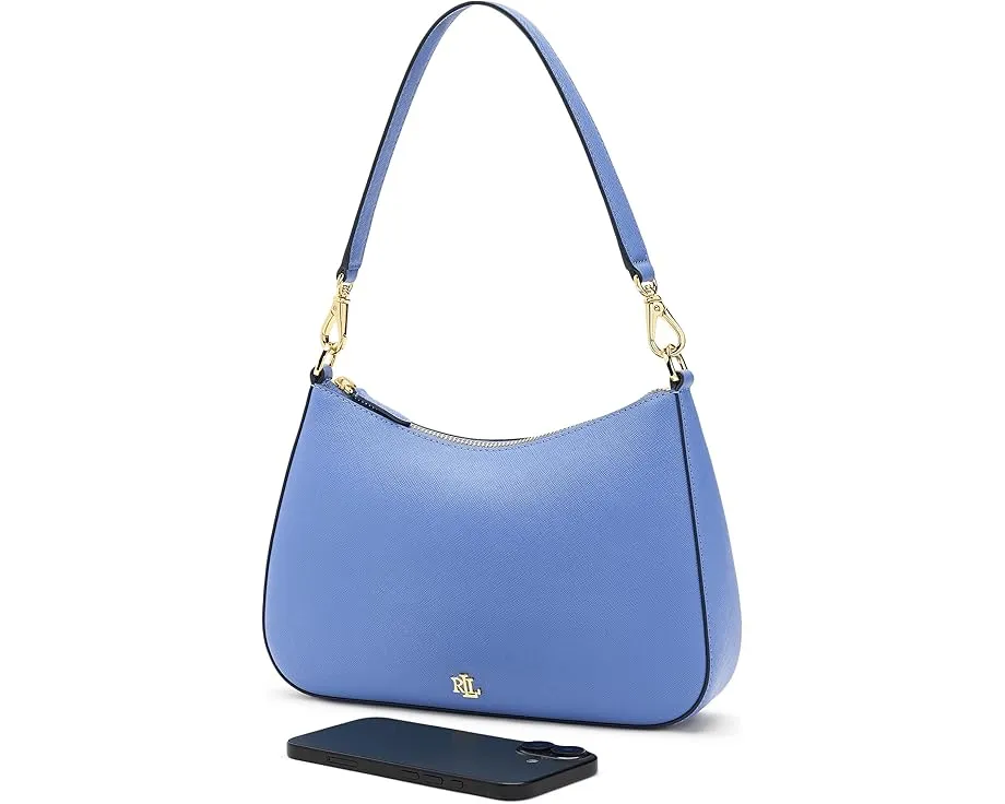 Сумка Lauren Ralph Lauren Crosshatch Leather Medium Danni Bag из телячьей кожи