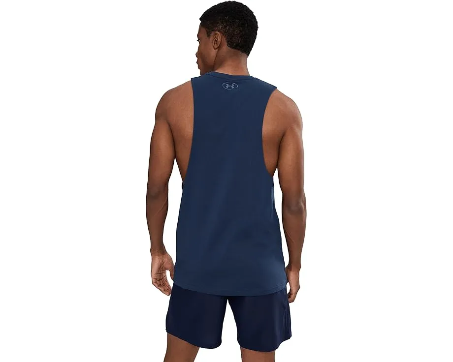 Under Armour майка без рукавов Logo Cutoff с круглым вырезом и длинным подолом