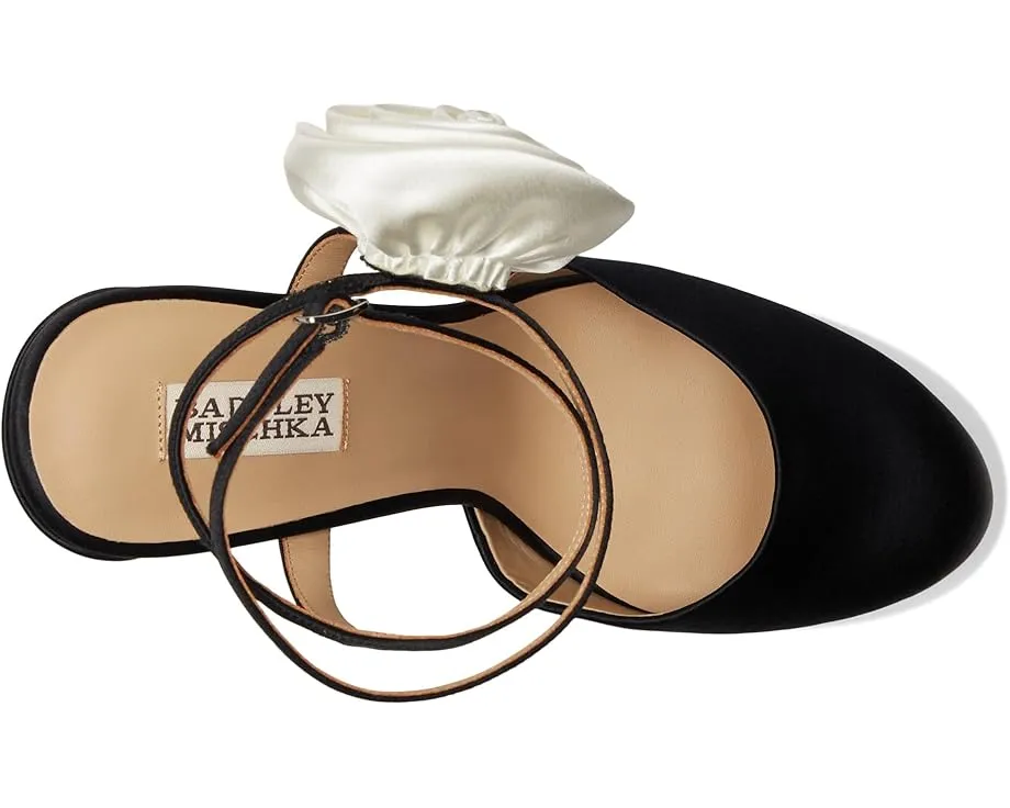 Badgley Mischka Туфли Janessa на платформе с крупным цветком и ремешком