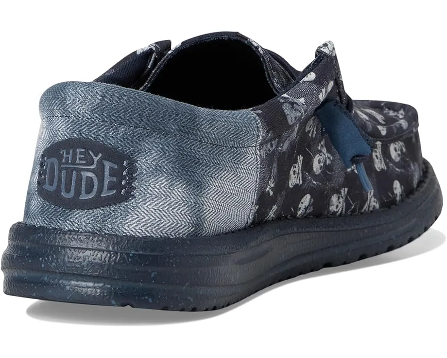 Кроссовки Hey Dude Wally Funk Skull Print с принтом черепа и эластичными шнурками