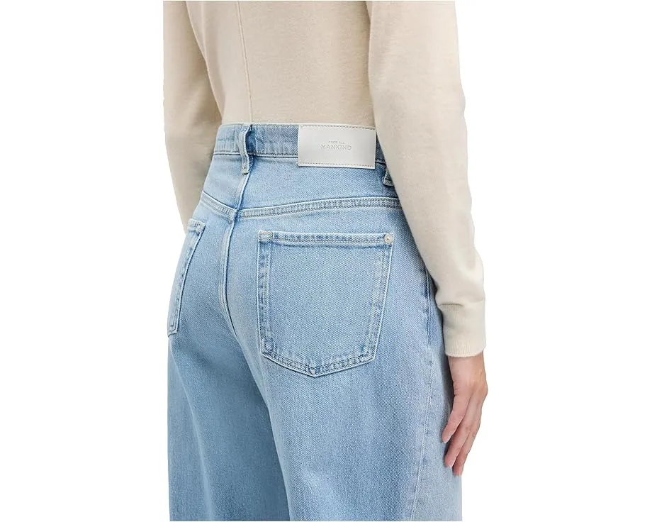 Джинсы Bonnie Curvilinear с бочкообразным кроем и необработанным низом